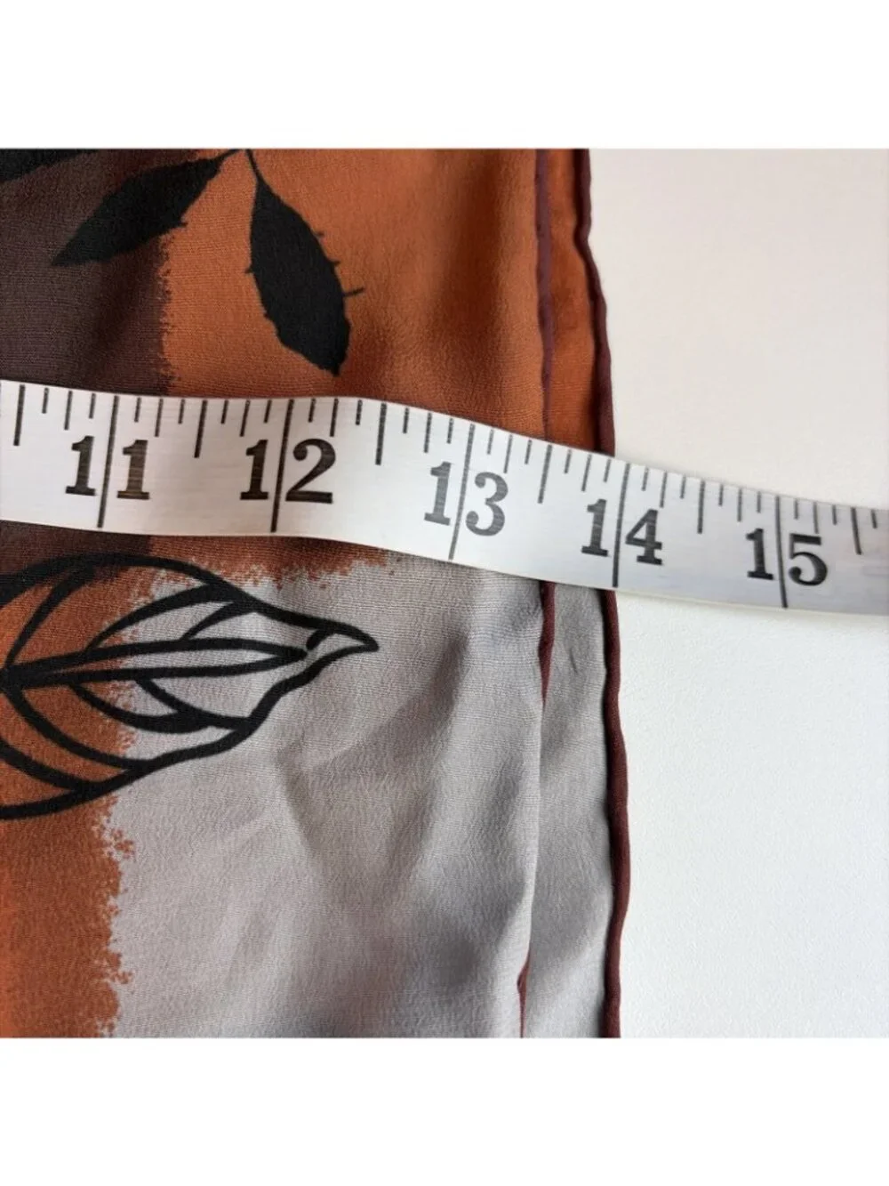 Vintage Halston Silk Scarf  13 X59